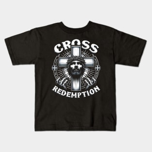 Cross of Redemption, His sacrifice to redeem humanity Kids T-Shirt